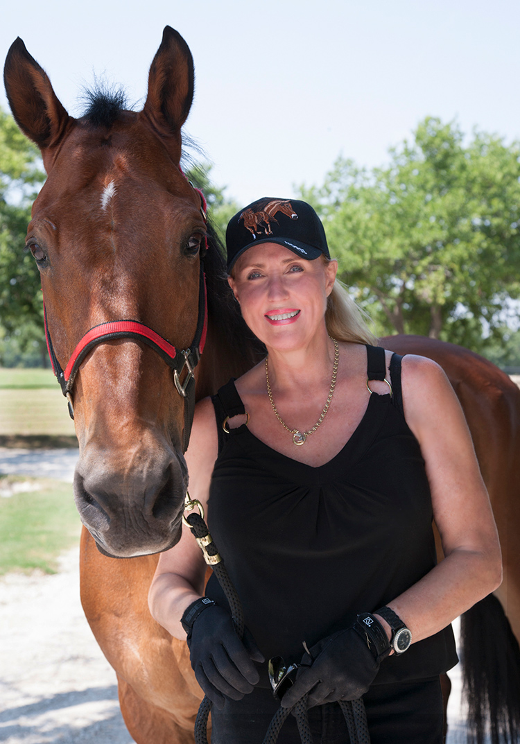 Betti Coffey and her horse